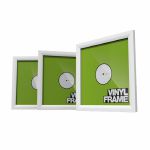 Glorious 12 Inch Vinyl Record Frame Set (white, pack of 3)