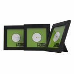 Glorious 7 Inch Vinyl Record Frame Holder (black, pack of 3)