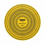 Tonar 12 Inch Acrylic Stroboscopic Disc For Calibrating Turntable Speed (50 & 60Hz compatible)