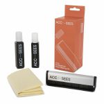 Acc-Sees Professional Vinyl Cleaning Kit With Brush, Cloth, Fluid & Stylus Cleaner