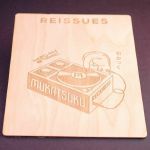 Mukatsuku Laser Etched Wooden 7" Vinyl Record Divider (wooden divider with Reissues name) *Juno Exclusive*