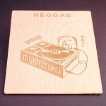 Mukatsuku Laser Etched Wooden 7" Vinyl Record Divider (wooden divider with Reggae name) *Juno Exclusive*