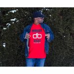Direct Beat Classics T Shirt (red with black & white print, medium)