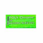 Bags Unlimited 12" Poly Chrome Translucent Green Record Sleeves (pack of 50)