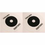 Mukatsuku Records DJ 45 Twister Plastic 7" Slipmat (pair) (frosted clear with Mukatsuku logo sticker) (Juno Exclusive)