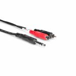 Hosa TRS201 1/4" TRS Jack To Dual RCA Insert Cable (1m)