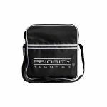 Priority Records Striped Messenger 12" Vinyl Record Bag (holds up to 35 records)