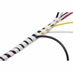 AVSL CTW2.5W D Line Electrical Cable Tidy Spiral Wrap (white, 2.5m)