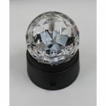 Cheetah LED Crystal Disco Ball With Built In Rotator