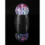 Cheetah LED Crystal Disco Ball With Built In Rotator (black)
