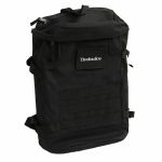 DMC Technics Vinyl Record DJ Utility Backpack 25 (black with silver embroidered logo)