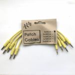 ALM Custom 3.5mm Male Mono Patch Cables (15cm, yellow, pack of 5)