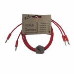 ALM Custom 3.5mm Male Mono Patch Cables (120cm, red, pack of 2)