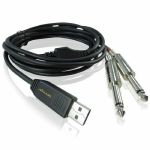 Behringer LINE 2 USB Stereo 1/4" 6.3mm Jack Line In to USB Interface Cable