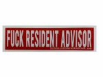 Omar S "Fuck Resident Advisor" Sticker