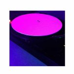 Glowtronics Pink 12" Vinyl Record UV Blacklight Slipmats (pair)