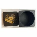 Mukatsuku Black & Gold Wooden Stabiliser Box for 510 Gram Stabiliser : Mukatsuku Outline Logo Design