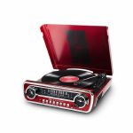 Ion Audio Mustang LP Classic Car Styled Turntable & Radio With USB Input (red)