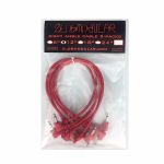Zlob Modular Red Right Angle Patch Cables (30cm, pack of 5)