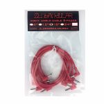 Zlob Modular Red Right Angle Patch Cables (45cm, pack of 5)