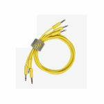 ALM Custom 3.5mm Male Mono Synth Module Patch Cables (90cm, yellow, pack of 3)