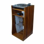 Sefour MC280 12"/LP Vinyl Record Storage Stand (mid century synthetic rosewood)