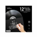 Big Fudge 12" Matte Black Paper Vinyl Record Jackets (pack of 20)