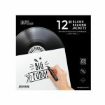Big Fudge 12" Matte White Paper Vinyl Record Jackets (set of 20)