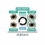 Mosaic 1U Line In Stereo Line Input Module  (white)