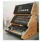 Synths & Wood Roland Boutique Triple Oak Veneered Stand Recessed Version