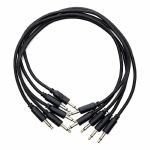 Erica Synths 30cm Braided Patch Cables (black, pack of 5)