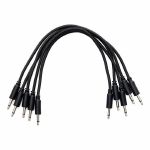 Erica Synths 20cm Braided Patch Cables (black, pack of 5)