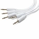 Erica Synths 10cm Braided Patch Cables (white, pack of 5)