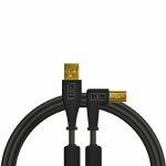 DJ Tech Tools Right Angled USB (A-B) Chroma Cable (black, 1.5m)