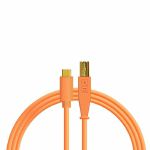 DJ Tech Tools USB-C To USB-B Chroma Cable (neon orange, 1.5m)