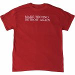 7 Days Entertainment Mens Make Techno Detroit Again T-shirt (red, medium)