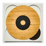 Twelve Inch Original Vinyl Record Wall Mount (brown, single)