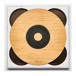 Twelve Inch Original 4ECO Vinyl Record Wall Mounts (brown, pack of 4)