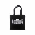 Disk Union Music Tote 2021 Donuts Tote Bag (black with donut board logo)