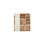 Disk Union Union Tenugui Audio Room Pattern Hand Towel (white with brown design)