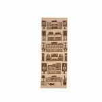Disk Union Union Tenugui Audio Room Pattern Hand Towel (white with brown design)