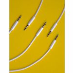 Nazca Noodles White 25cm Premium 3.5mm TS Patch Cables (pack of 5, white)