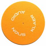 Nous Klaer Audio 12" Text Slipmat (orange)