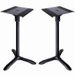 NovoPro SMS80R Monitor Stands With  Auto-Lock Ratchet System & Tripod Base (pair, black)