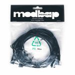 Modbap Modular 60cm Right Angle Patch Cables (black, pack of 8)