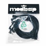 Modbap Modular 90cm Right Angle Patch Cables (black, pack of 8)