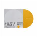Disk Union Suede Leather Mat For Turntables (single, mustard yellow)
