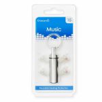 Crescendo Music 15 Medium & Large Hearing Protection Earplugs (two pairs, clear)