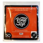 Invest in Vinyl 100 Clear Plastic Protective LP Outer Sleeves 3 Mil. Vinyl Record Sleeves Album Covers 12.75 inch x 12.5 inch Provide Your LP