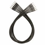 Synth Cables Braided 3.5mm Mono TS Male Patch Cables (black/15cm/pack of 6)